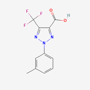 2-(m-Tolyl)-5-(trifluoromethyl)-2H-1,2,3-triazole-4-carboxylic acid