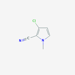 molecular formula C6H5ClN2 B11786894 3-Chloro-1-methyl-1H-pyrrole-2-carbonitrile 