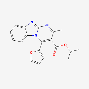 Isopropyl 4-(furan-2-yl)-2-methylbenzo[4,5]imidazo[1,2-a]pyrimidine-3-carboxylate