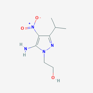 2-(5-Amino-3-isopropyl-4-nitro-1H-pyrazol-1-yl)ethanol