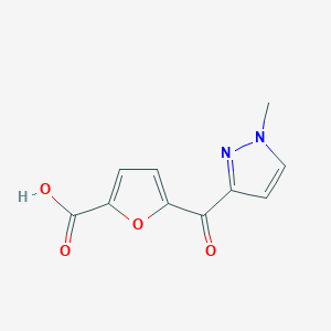 5-(1-Methyl-1H-pyrazole-3-carbonyl)furan-2-carboxylic acid