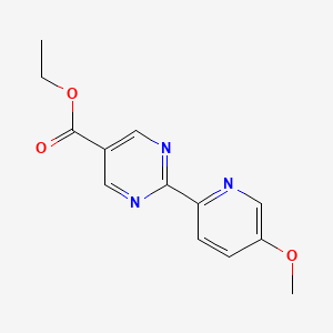 Ethyl 2-(5-methoxypyridin-2-YL)pyrimidine-5-carboxylate