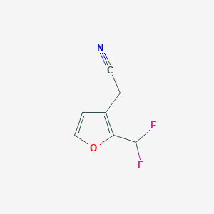 2-(2-(Difluoromethyl)furan-3-yl)acetonitrile