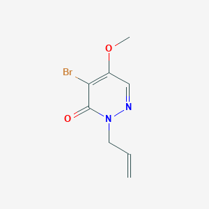 molecular formula C8H9BrN2O2 B11786964 2-Allyl-4-bromo-5-methoxypyridazin-3(2H)-one 