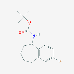 tert-Butyl (2-bromo-6,7,8,9-tetrahydro-5H-benzo[7]annulen-5-yl)carbamate