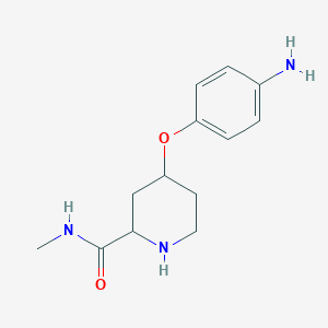 4-(4-Aminophenoxy)-N-methylpiperidine-2-carboxamide