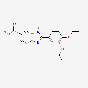 2-(3,4-Diethoxyphenyl)-1H-benzo[d]imidazole-6-carboxylic acid