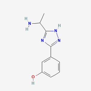 3-(5-(1-Aminoethyl)-1H-1,2,4-triazol-3-yl)phenol