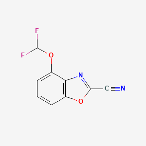 4-(Difluoromethoxy)benzo[d]oxazole-2-carbonitrile