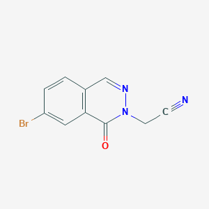 2-(7-Bromo-1-oxophthalazin-2(1H)-yl)acetonitrile