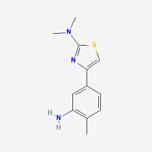 4-(3-Amino-4-methylphenyl)-N,N-dimethylthiazol-2-amine