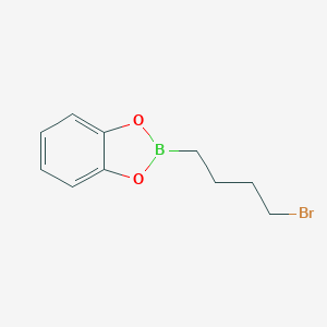 molecular formula C10H12BBrO2 B117872 2-(4-Bromobutyl)-1,3,2-benzodioxaborole CAS No. 142172-51-8