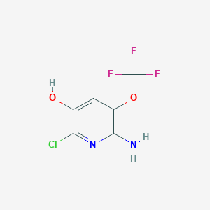 6-Amino-2-chloro-5-(trifluoromethoxy)pyridin-3-ol