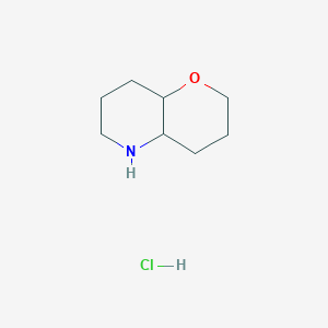 molecular formula C8H16ClNO B11787240 Octahydro-2H-pyrano[3,2-b]pyridine hydrochloride 