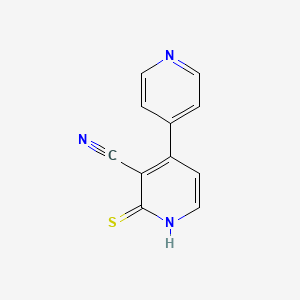 molecular formula C11H7N3S B11787301 2-Thioxo-1,2-dihydro-[4,4'-bipyridine]-3-carbonitrile 