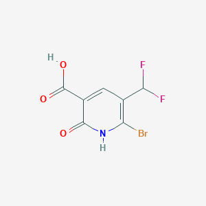 6-Bromo-5-(difluoromethyl)-2-hydroxynicotinic acid