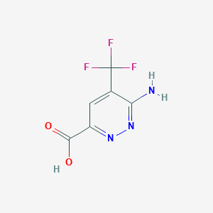 6-Amino-5-(trifluoromethyl)pyridazine-3-carboxylic acid