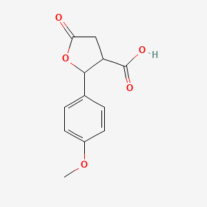 2-(4-Methoxyphenyl)-5-oxotetrahydrofuran-3-carboxylic acid