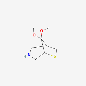 8,8-Dimethoxy-6-thia-3-azabicyclo[3.2.1]octane