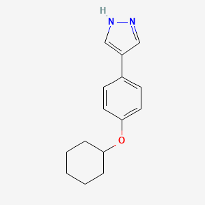 4-(4-(Cyclohexyloxy)phenyl)-1H-pyrazole