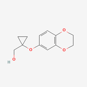 (1-((2,3-Dihydrobenzo[b][1,4]dioxin-6-yl)oxy)cyclopropyl)methanol