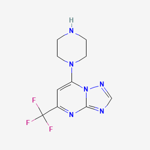 7-(Piperazin-1-yl)-5-(trifluoromethyl)-[1,2,4]triazolo[1,5-a]pyrimidine