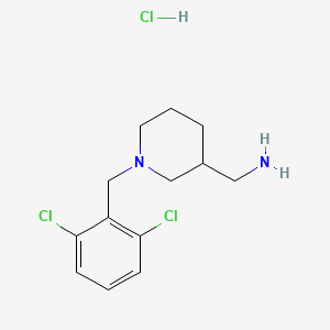 (1-(2,6-Dichlorobenzyl)piperidin-3-yl)methanamine hydrochloride