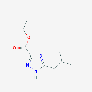 Ethyl 3-isobutyl-1H-1,2,4-triazole-5-carboxylate