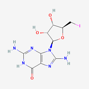 molecular formula C13H10ClN3S B1178768 8-Amino-5'-iodoguanosine CAS No. 131635-07-9