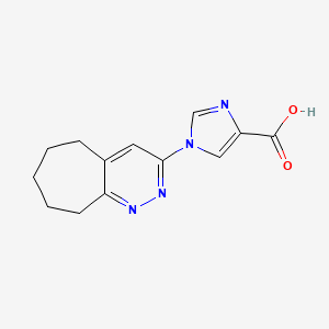 1-(6,7,8,9-Tetrahydro-5H-cyclohepta[c]pyridazin-3-yl)-1H-imidazole-4-carboxylic acid