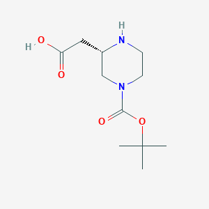 (S)-2-(4-(tert-Butoxycarbonyl)piperazin-2-yl)acetic acid