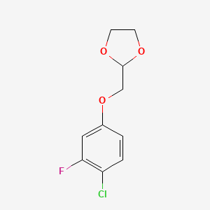 2-((4-Chloro-3-fluorophenoxy)methyl)-1,3-dioxolane