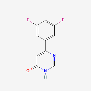 molecular formula C10H6F2N2O B11787794 6-(3,5-Difluorophenyl)pyrimidin-4-ol 