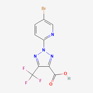 2-(5-Bromopyridin-2-yl)-5-(trifluoromethyl)-2H-1,2,3-triazole-4-carboxylic acid