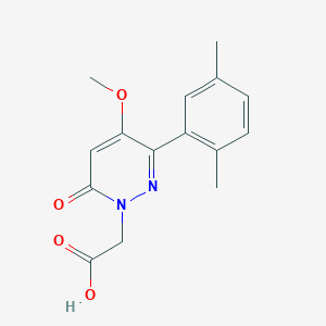 2-(3-(2,5-Dimethylphenyl)-4-methoxy-6-oxopyridazin-1(6H)-yl)acetic acid