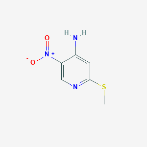 2-(Methylthio)-5-nitropyridin-4-amine