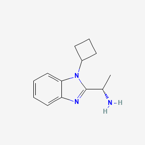 (S)-1-(1-Cyclobutyl-1H-benzo[D]imidazol-2-YL)ethanamine