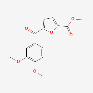 molecular formula C15H14O6 B11787926 Methyl 5-(3,4-dimethoxybenzoyl)furan-2-carboxylate 