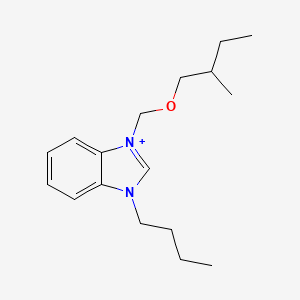 3-butyl-1-[(2-methylbutoxy)methyl]-3H-benzimidazol-1-ium