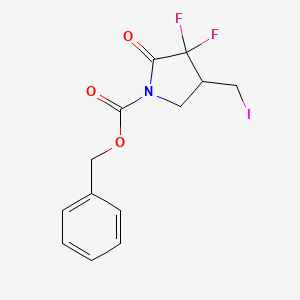 Benzyl 3,3-difluoro-4-(iodomethyl)-2-oxopyrrolidine-1-carboxylate