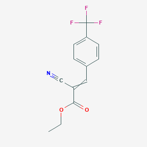 molecular formula C13H10F3NO2 B117880 Ethyl 2-cyano-3-[4-(trifluoromethyl)phenyl]acrylate CAS No. 149550-21-0
