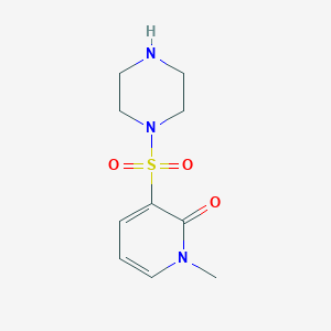 molecular formula C10H15N3O3S B11788057 1-Methyl-3-(piperazin-1-ylsulfonyl)pyridin-2(1H)-one 