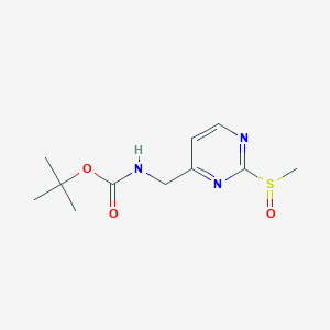 tert-Butyl ((2-(methylsulfinyl)pyrimidin-4-yl)methyl)carbamate