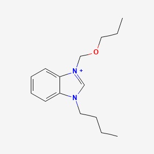 molecular formula C15H23N2O+ B1178810 3-butyl-1-(propoxymethyl)-3H-benzimidazol-1-ium 