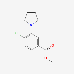 Methyl 4-chloro-3-(pyrrolidin-1-yl)benzoate