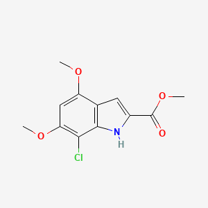 Methyl 7-chloro-4,6-dimethoxy-1H-indole-2-carboxylate