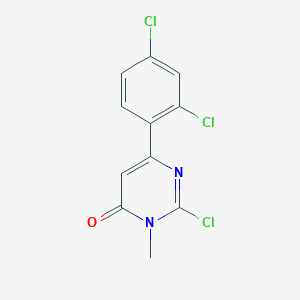 2-Chloro-6-(2,4-dichlorophenyl)-3-methylpyrimidin-4(3H)-one