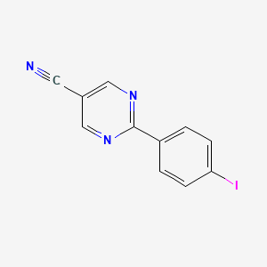 2-(4-Iodophenyl)pyrimidine-5-carbonitrile