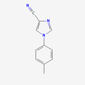 molecular formula C11H9N3 B11788251 1-(p-Tolyl)-1H-imidazole-4-carbonitrile 