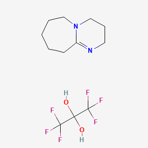 1,1,1,3,3,3-Hexafluoropropane-2,2-diol-1,8-diazo-bicyclo[5.4.0]undec-7-enesalt